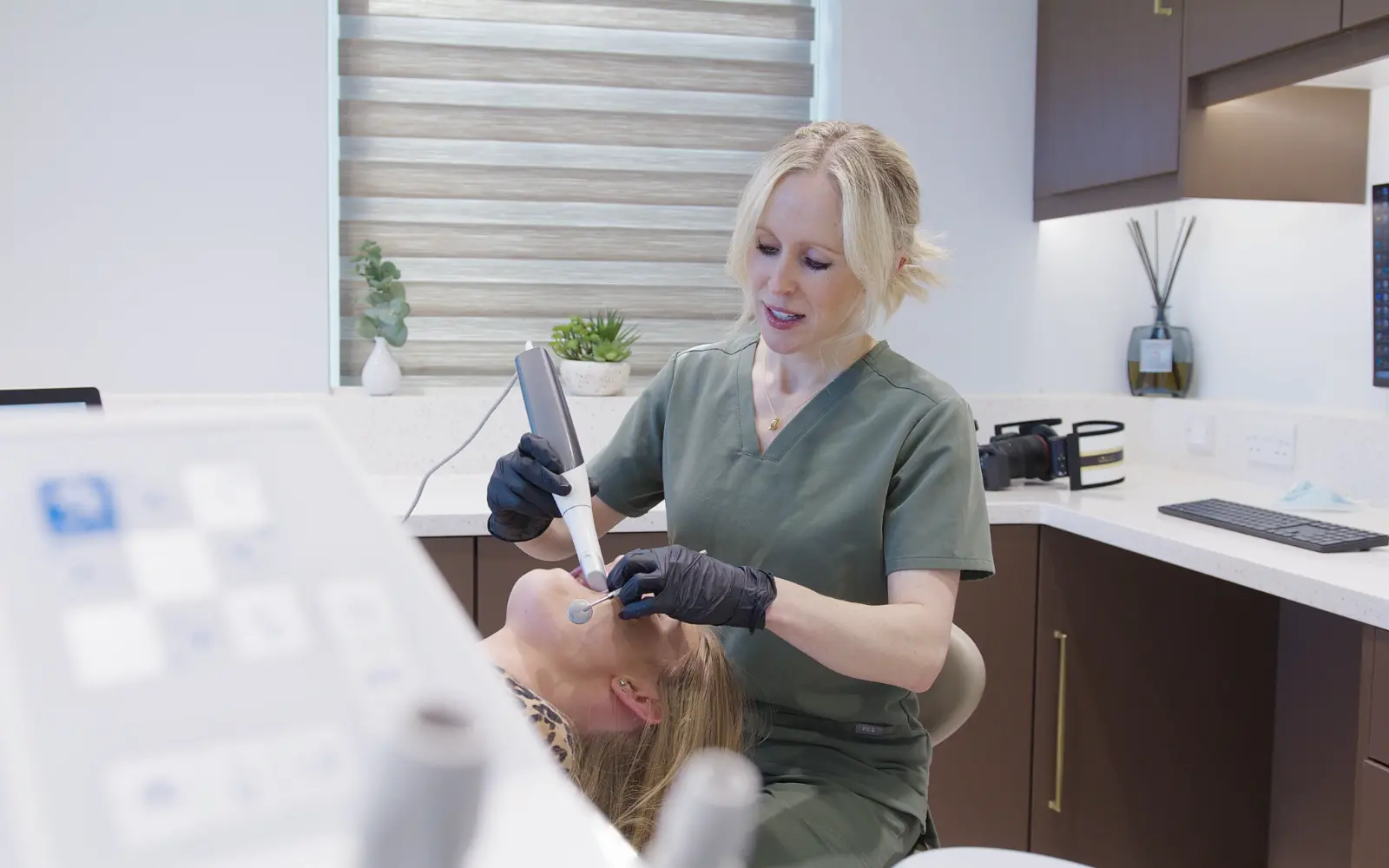 Cosmetic dentistry consultation at Infinity Dental Clinic